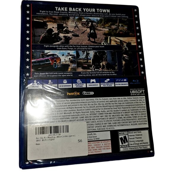 Far Cry 5 For PS4 Ubisoft Action Adventure Game Still in Shrink Wrap - Picture 2 of 3